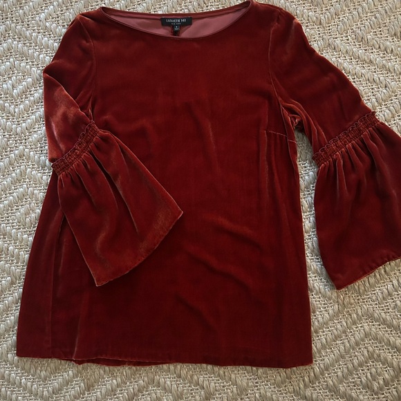 Lafayette 148 New York Velvet Top - Picture 1 of 9